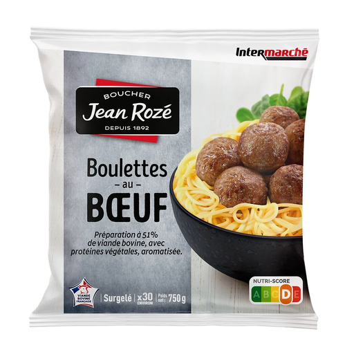 [3250390020806] JEAN ROZÉ Boulettes au bœuf 750 g