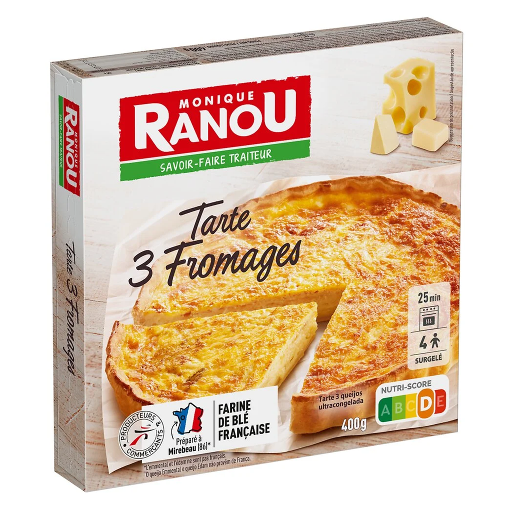 MONIQUE RANOU 3-Cheese Tart 400 g