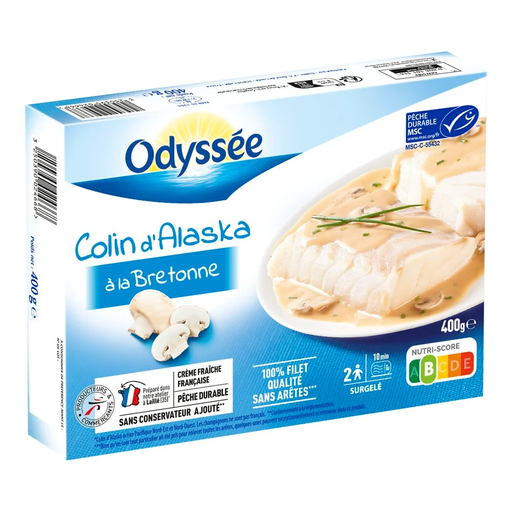 [3250390024668] ODYSSÉE Alaskan Pollock Breton Style 400 g