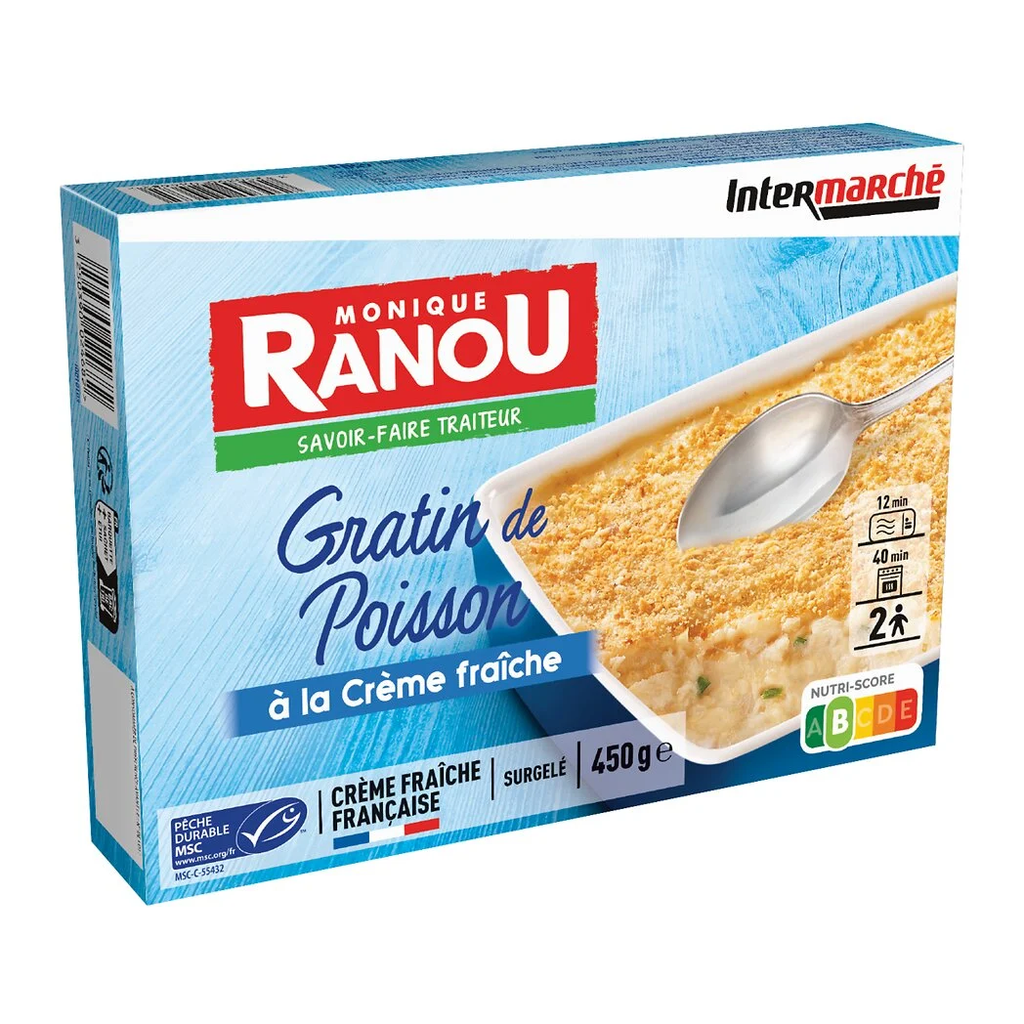 MONIQUE RANOU Gratin de pescado con crema fresca ligera 450 g
