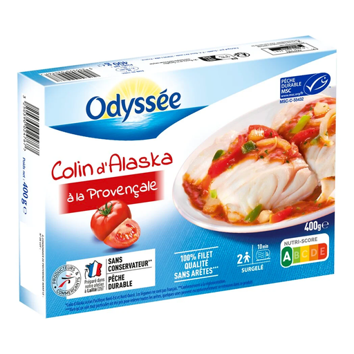 [3250390024767] ODYSSÉE Alaska Pollock Provençale Style 400 g