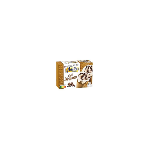 [3250390026044] ADÉLIE Coffee Liégeois Ice Cream 4 x 125 ml