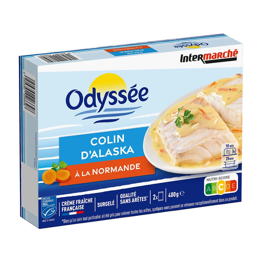 [3250390026648] ODYSSÉE Alaska Pollock Normandy Style 400 g