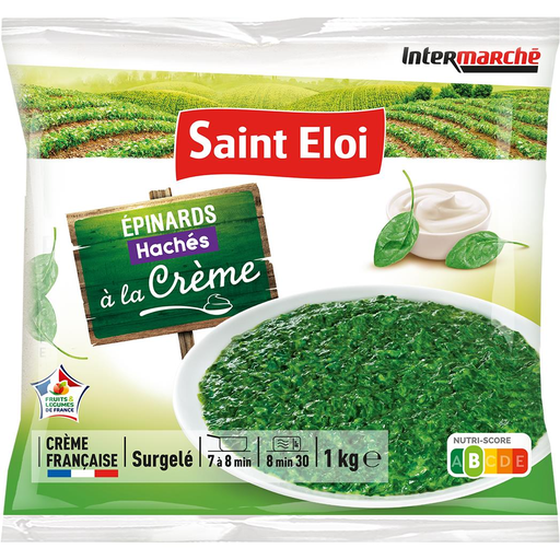 [3250390136903] SAINT ELOI Espinafres picados com natas frescas congelados 1 kg