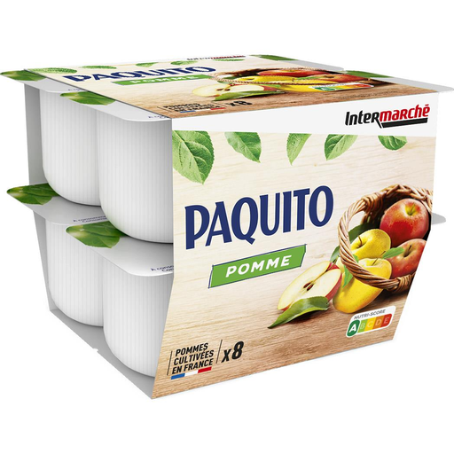 [3250390320708] PAQUITO Apple Fruit Dessert 8 x 100 g