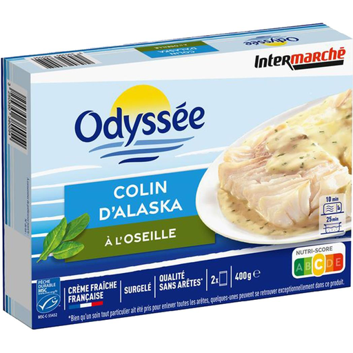[3250390380054] ODYSSÉE Alaska Pollock with Sorrel 400 g