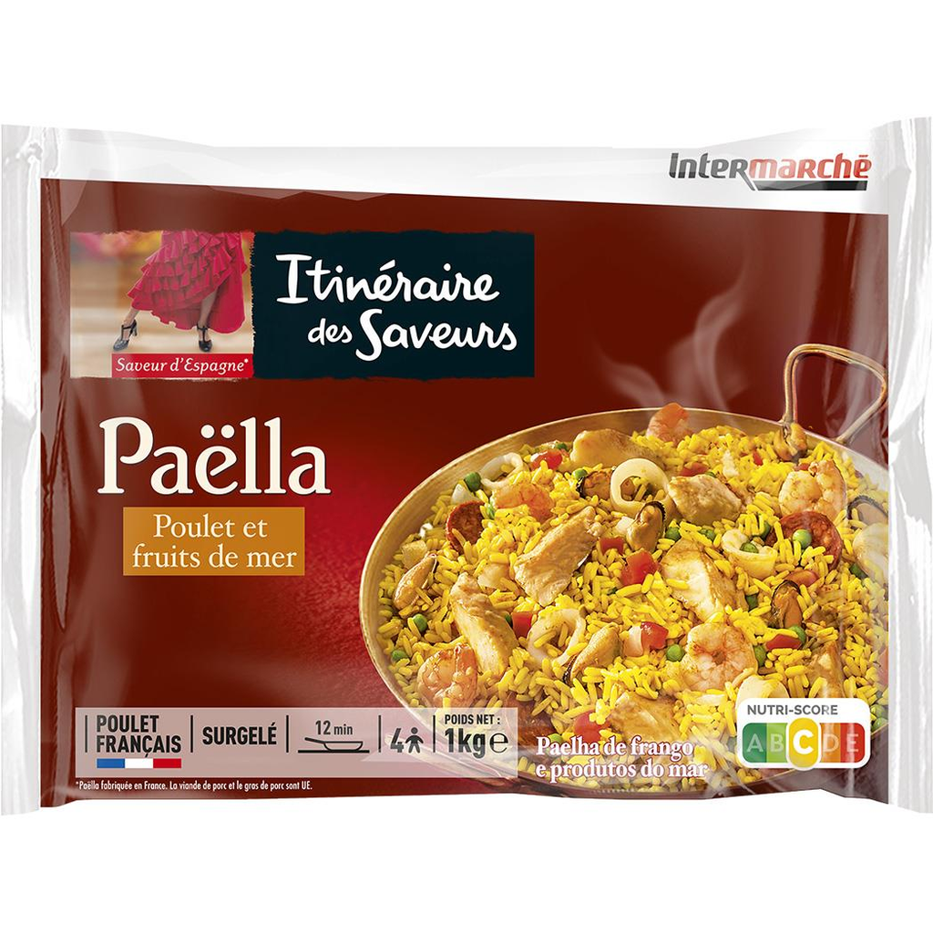ITINÉRAIRE DES SAVEURS Paella de frango e marisco 1 kg