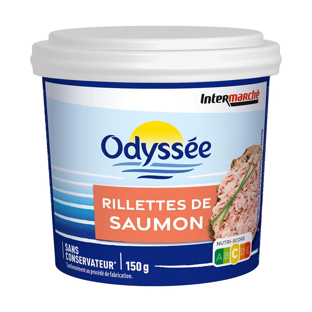 ODYSSÉE Rillettes de salmão BIO 150 g