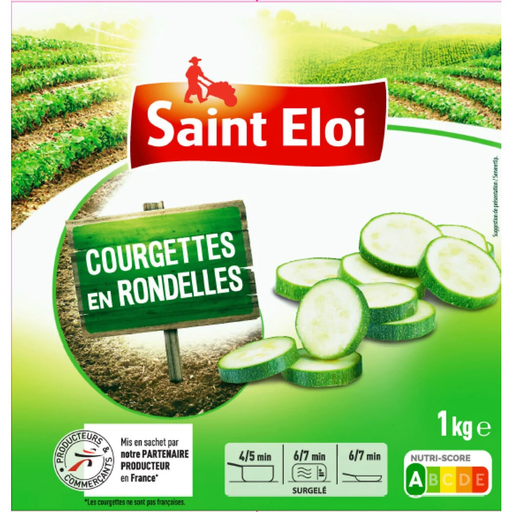 [3250390573593] SAINT ELOI Calabacines en rodajas congelados 1 kg