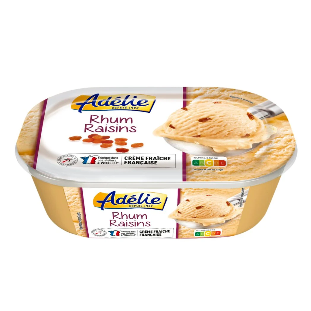 ADÉLIE Helado de ron con pasas 1 L