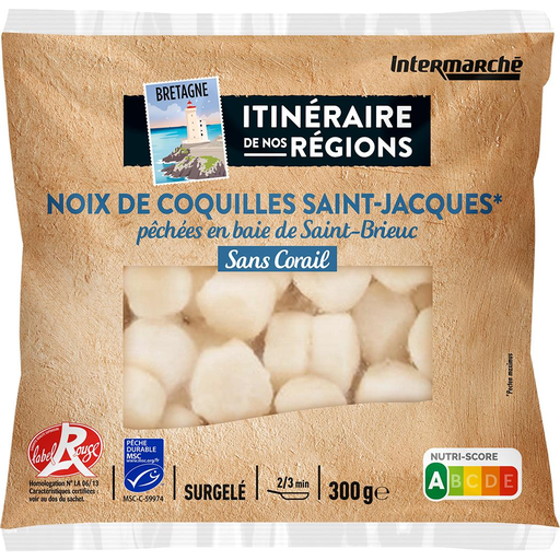 [3250390749974] IQF Capitaine Cook Scallop meat without coral 300 g