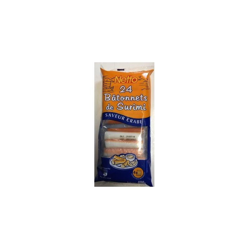 NETTO 24 Bâtonnets de Surimi 400 g