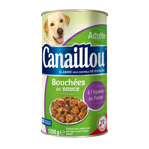 [3250390843528] CANAILLOU Lamb and Chicken Chunks in Sauce for Adult Dogs 1250 g