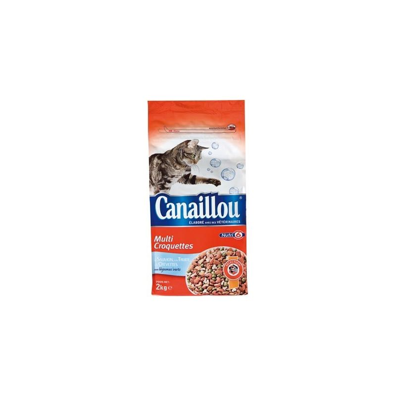 Canaillou Croquettes Au Saumon Et Aux Légumes Pour Chat : Le Sac De 2Kg