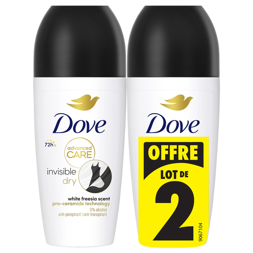 [0000059096573] DOVE Roll-on Anti-perspirant Invisible Dry Advanced Care 2-pack