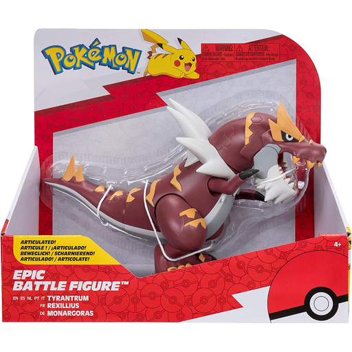 [0191726508984] POKÉMON Figura épica Tyrantrum Oficial en Movimiento 30cm