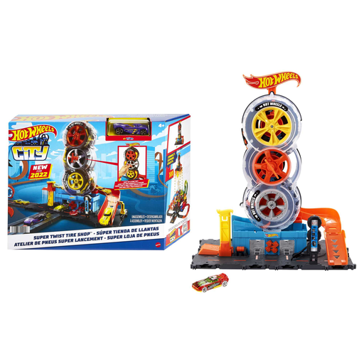 [0194735029006] MATTEL Hot Wheels City Tire Shop Playset