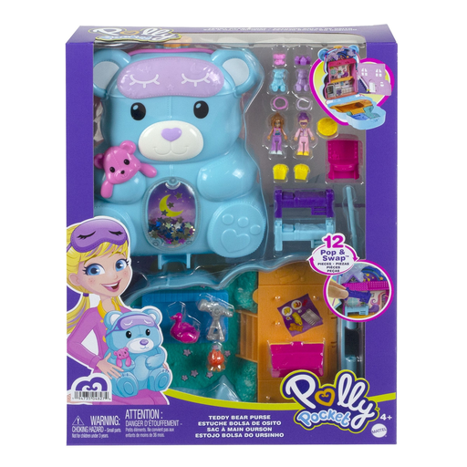 [0194735048274] MATTEL Polly Pocket Bear Purse surprises, 1 unit