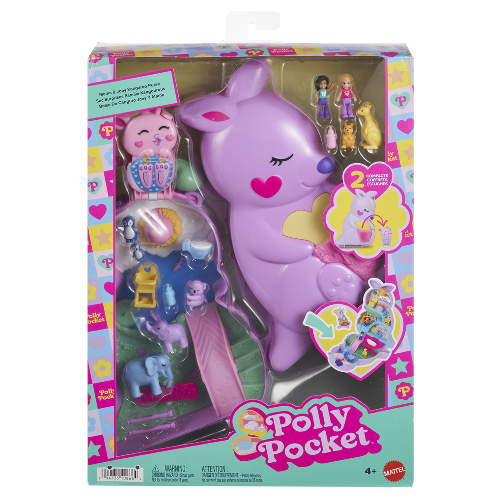 MATTEL Polly Pocket Kangaroo Family Surprise Bag Mini Figure Set