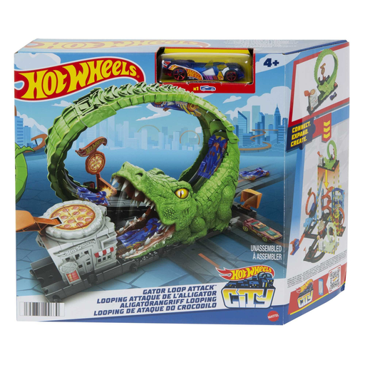 [0194735109630] HOT WHEELS Gator Loop Attack Playset with 1 car HKX39