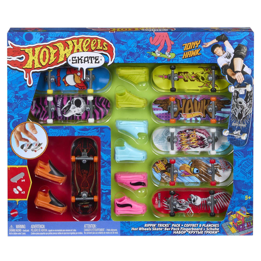 [0194735135417] MATTEL Hot Wheels Fingerskate Tony Hawk 8-Pack Multicolour le coffret