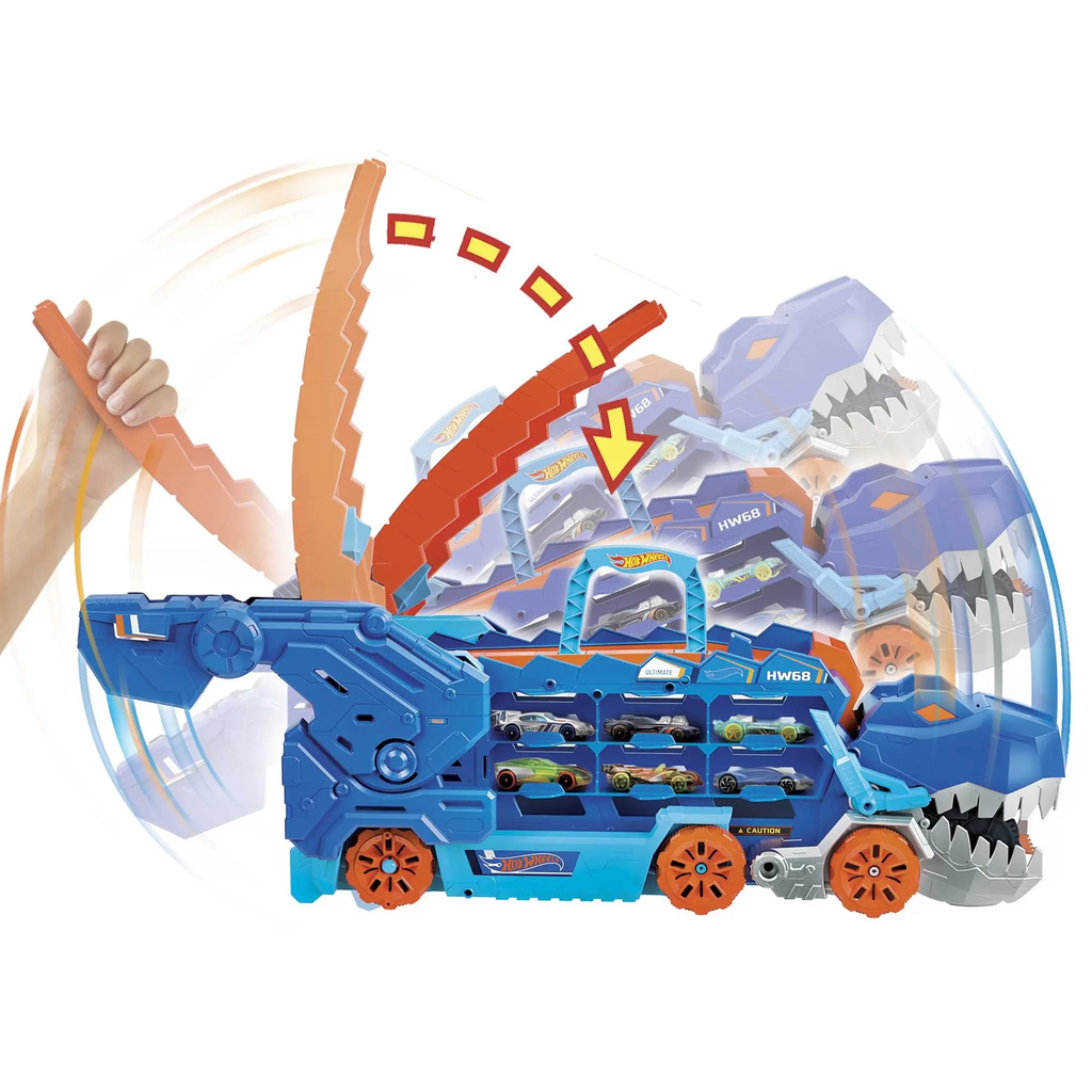 MATTEL Hot Wheels Dino Mega Hauler vehicle