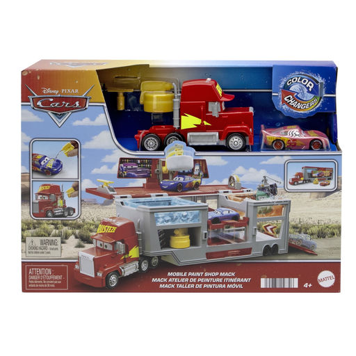 [0194735156726] MATTEL Camión Mack Taller de Pintura Color Changers Cars