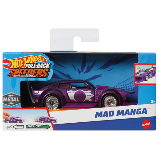 [0194735166756] MATTEL Pull back speeders Hot wheels vehicle 1/43