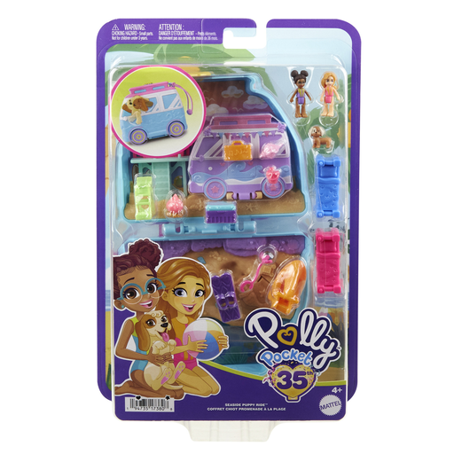 [0194735173808] MATTEL Polly Pocket Puppy Beach Compact HRD36