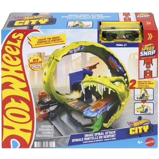 [0194735264063] MATTEL Hot Wheels Serpent Loop Playset with die-cast car la boîte