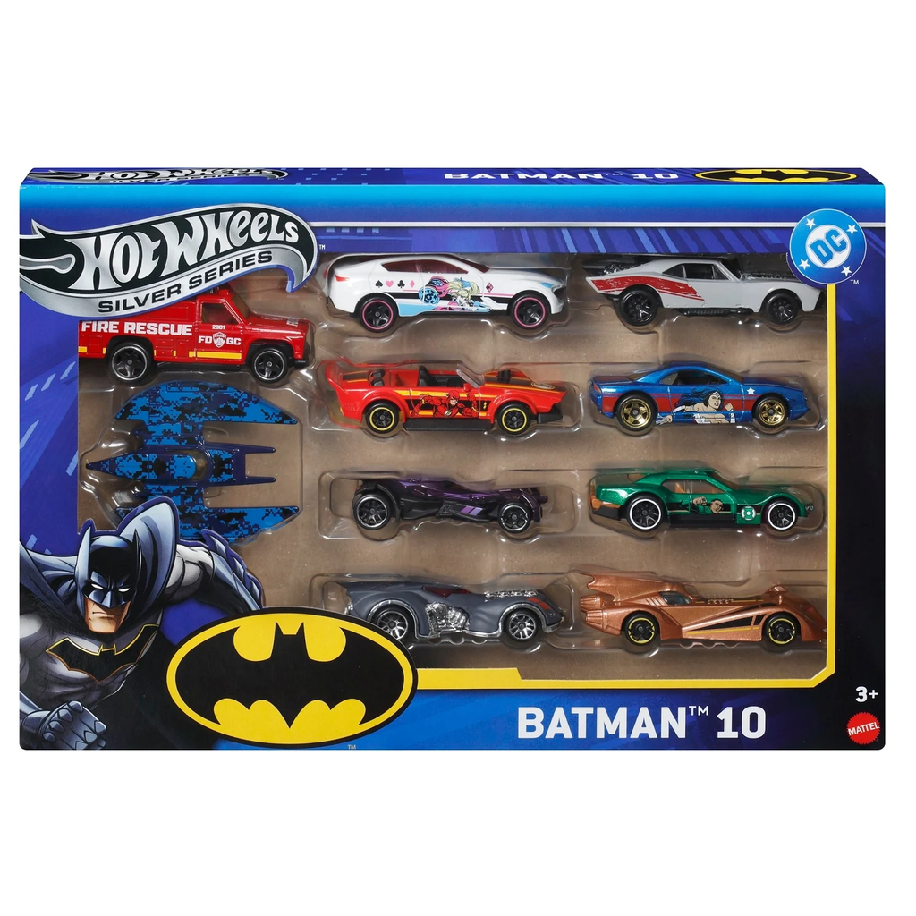 MATTEL Hot Wheels Batman Vehicle Set 1/64 10-pack