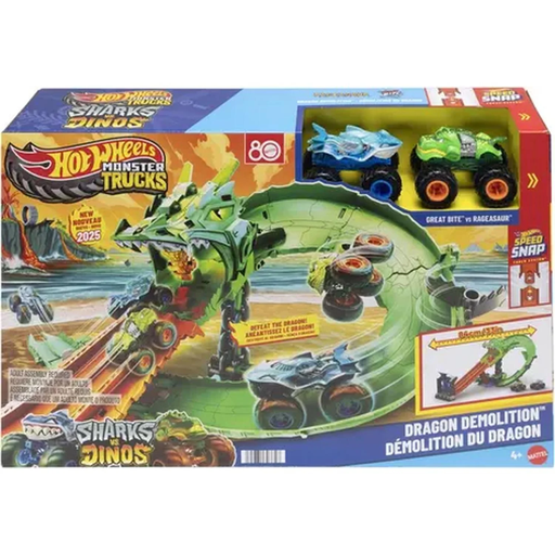 [0194735303748] HOT WHEELS Monster Truck Dragon Blast Raceway la boîte
