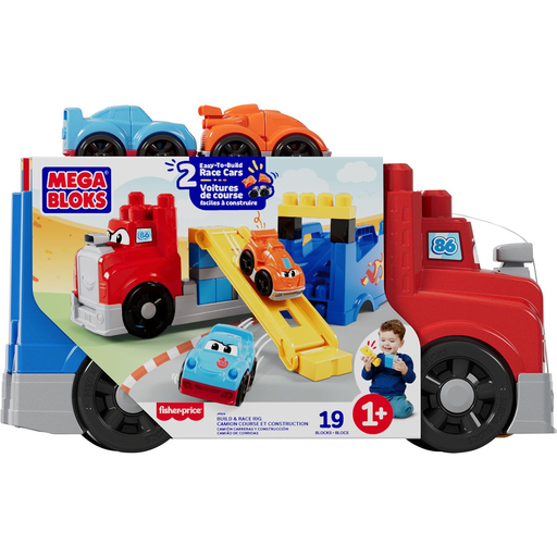 [0194735303977] MEGABLOKS Construction Toy Race and Build Truck