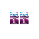 PHILIPS Pile 9V Lithium Block 2 unités