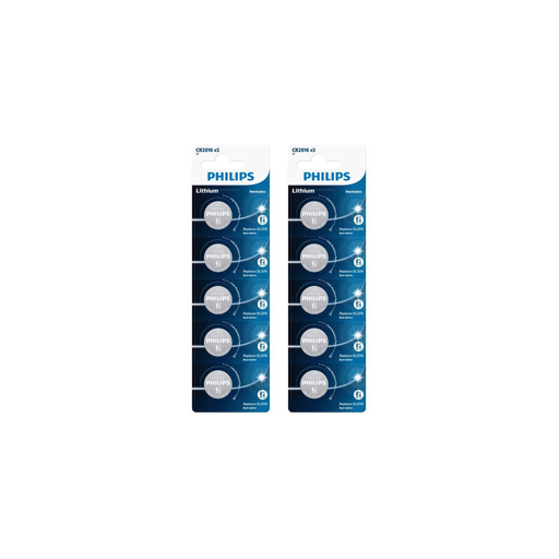 [0658738517712] PHILIPS CR2016 Button Cells 10-Pack