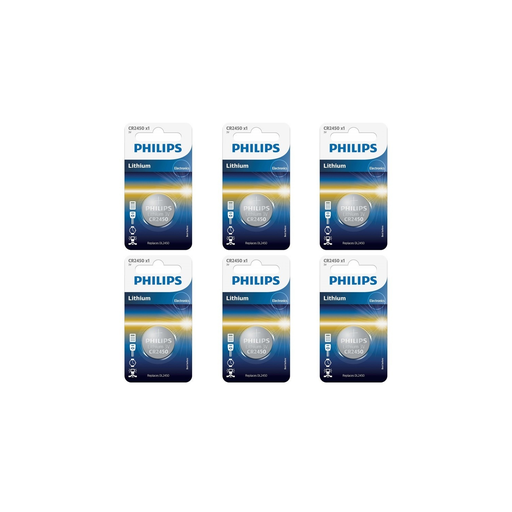 [0658738517743] PHILIPS Piles CR2450 6 unités