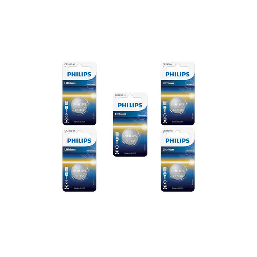 [0658738517750] PHILIPS Piles CR2450 5 unités