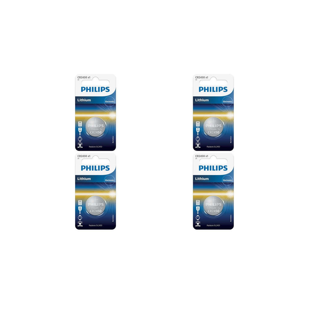 PHILIPS Pilhas CR2450 4 unidades