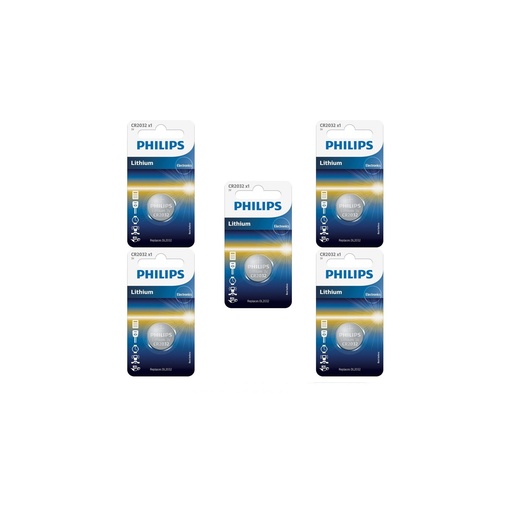 [0658738517859] PHILIPS Piles CR2032 5 unités