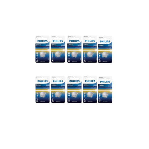 [0658738517934] PHILIPS CR2016 Button Cell Battery Pack of 10