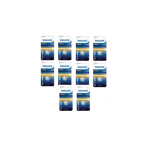 [0658738518030] PHILIPS Piles CR1620 10 unités