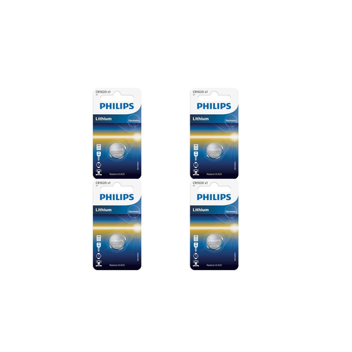 [0658738518061] PHILIPS Piles CR1620 4 unités