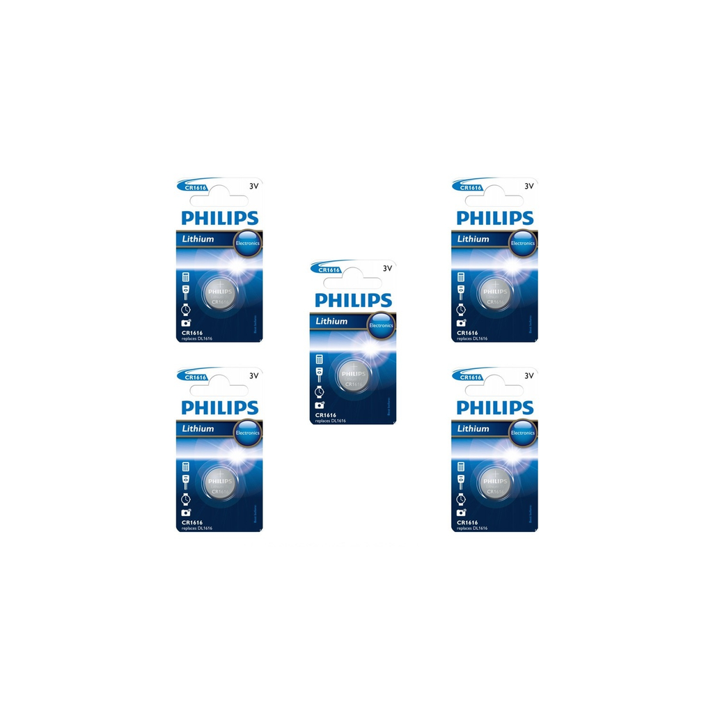PHILIPS Piles CR1616 5 unités