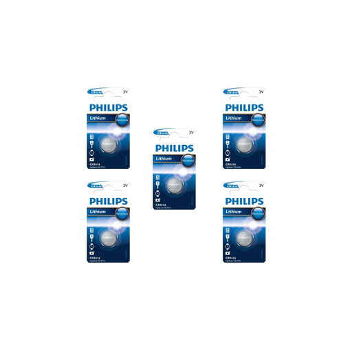 [0658738518092] PHILIPS Piles CR1616 5 unités