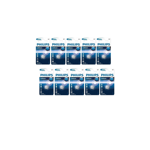 [0658738518160] PHILIPS Piles CR1220 10 unités