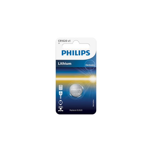 [0702865533258] PHILIPS CR1620 Coin Battery 1-Pack