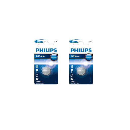 [0702865534309] PHILIPS CR1616 Batteries 2 pack
