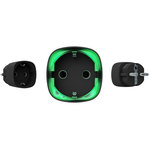 [0856963007422] AJAX Enchufe inteligente inalámbrico con control de energía negro SOCKETB