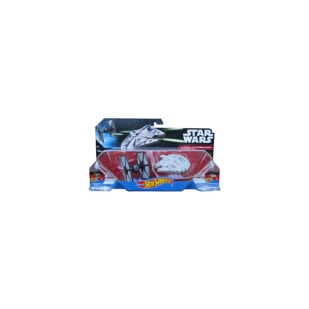 MATTEL Vehículo Star Wars Hot Wheels: Tie Fighter Y Nave Millénium Falcon