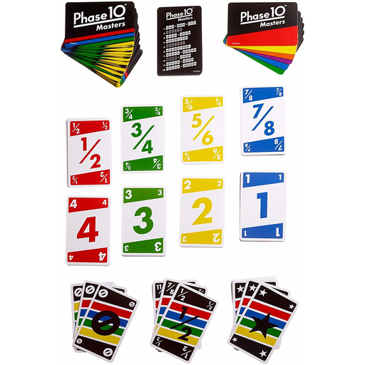 [0887961617641] MATTEL Games Phase 10 Masters Card Game